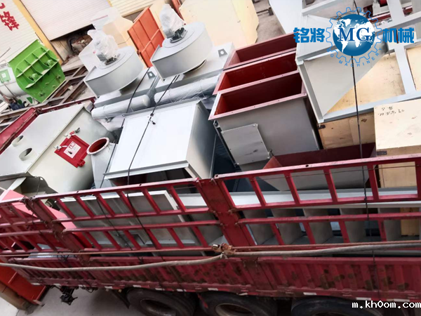 时产8吨半自动干粉砂浆生产线发往蒙古