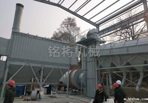 湖北沙子烘干设备安装现场！