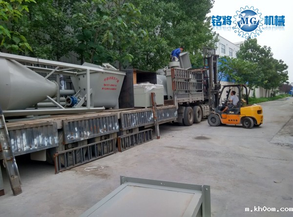 湖北麻城灌浆料生产线发货现场