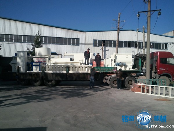 西安干粉砂浆生产线发货现场