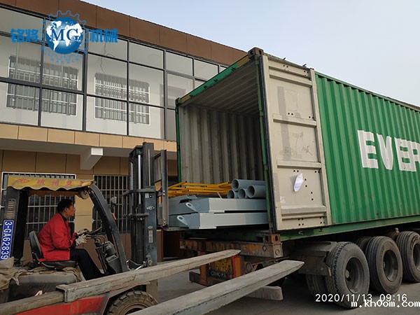 马来西亚半自动干粉砂浆生产线发货现场