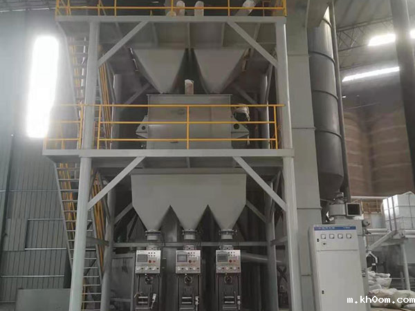 河北武安石膏砂浆生产线安装现场反馈图片